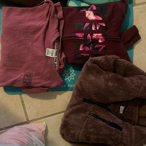 SIX ITEM BUNDLE ALL PINK VICTORIAS SECRET. Get 6 hoodies for the price of 1!!!